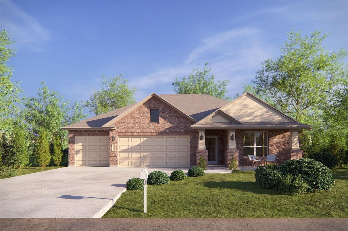Attached, Exterior, Facade, Brick Facade, Brick Traditional
