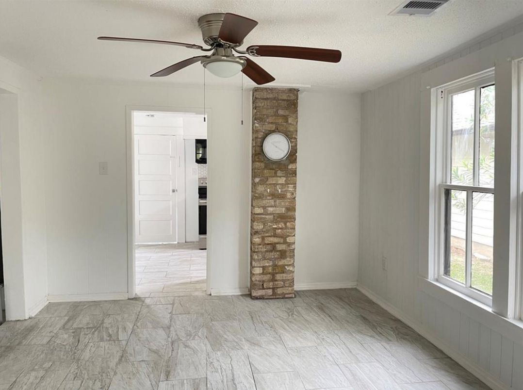 Empty room, Interior, Kitchen, Marble, Stone Walls