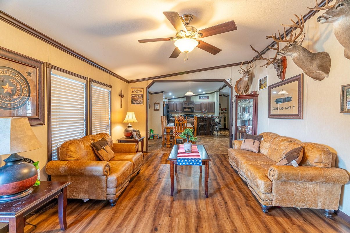 Interior, Kitchen, Living room, Pendant Lights, Stainless Steel Appliances, Wood Texture Flooring