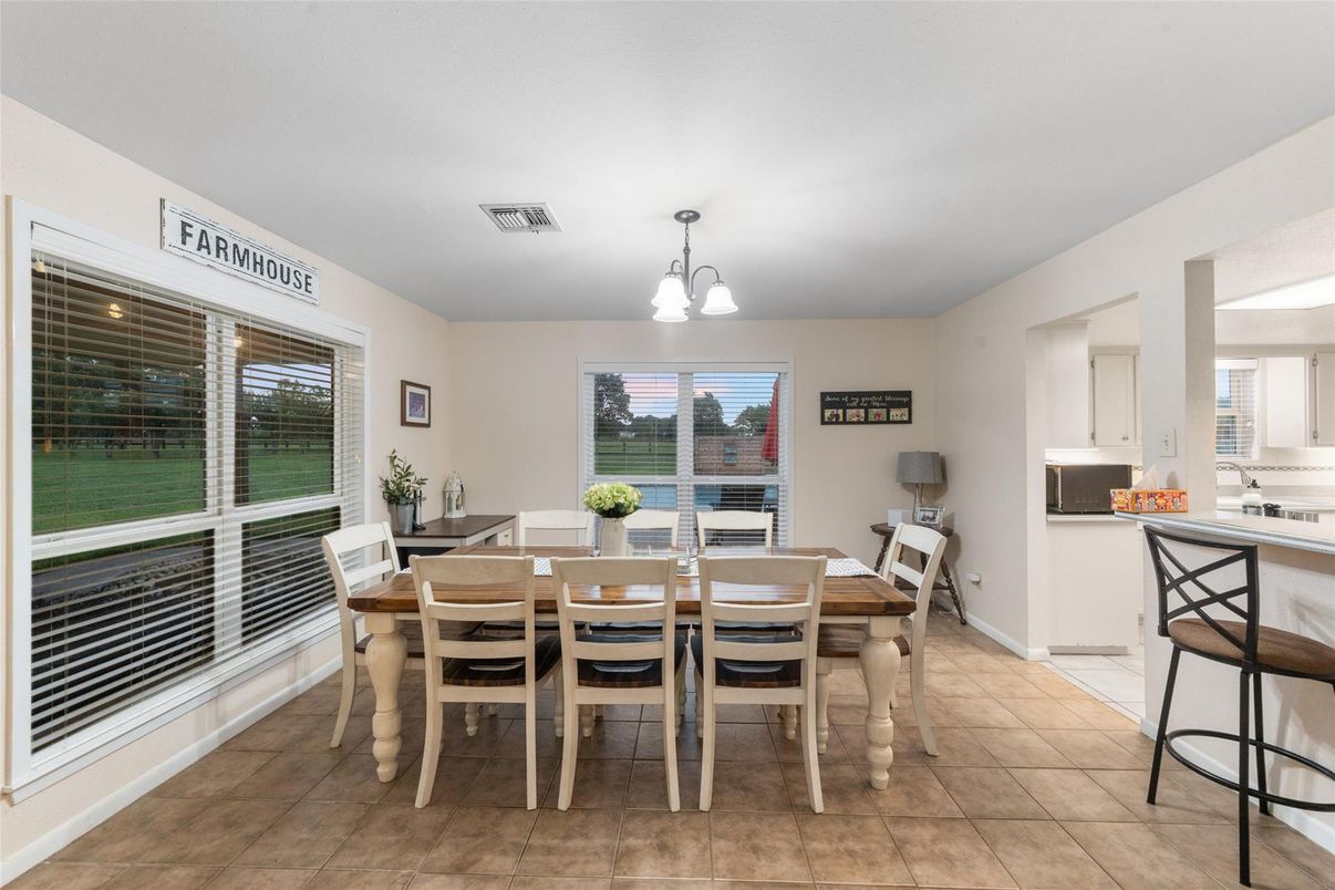 Dining room, Interior, Pendant Lights