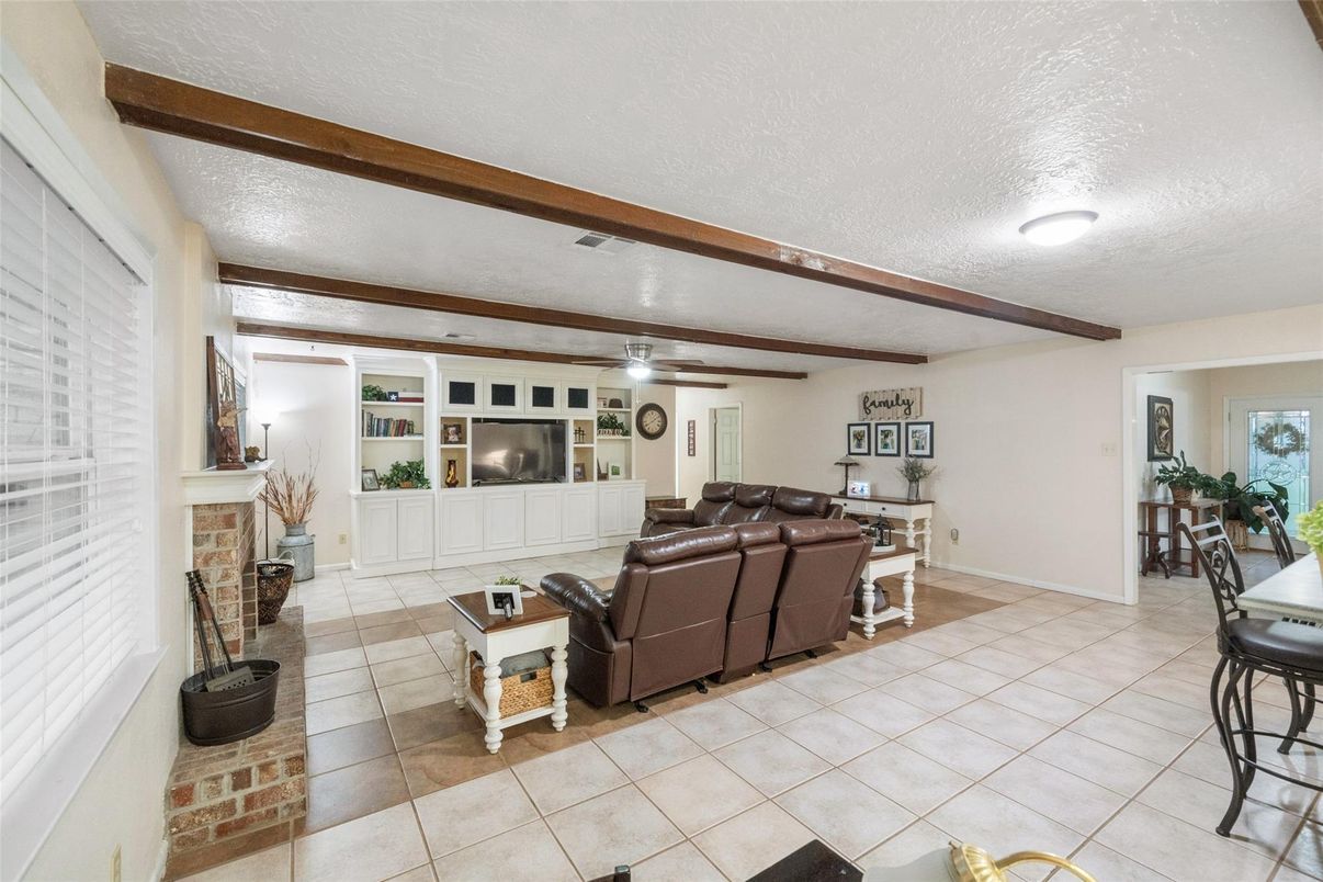 Fireplace, Interior, Living room, Wooden Beams