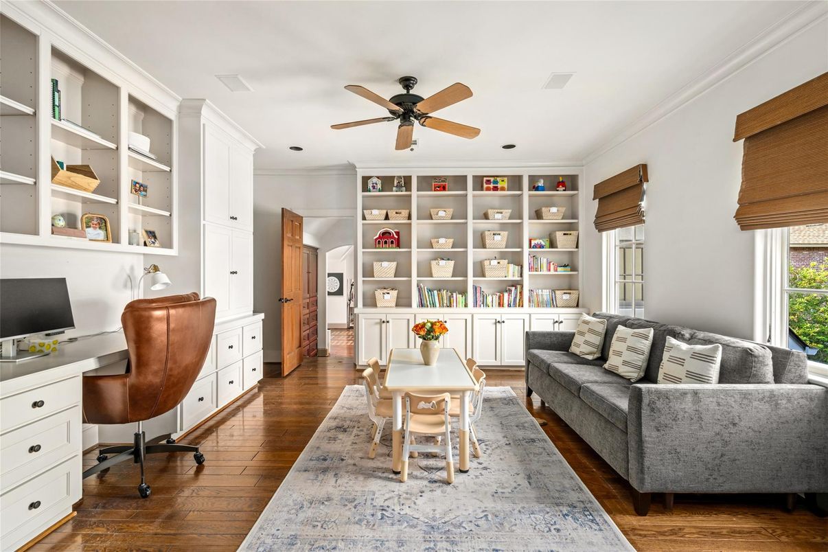 Home Office, Interior, Wood Texture Flooring