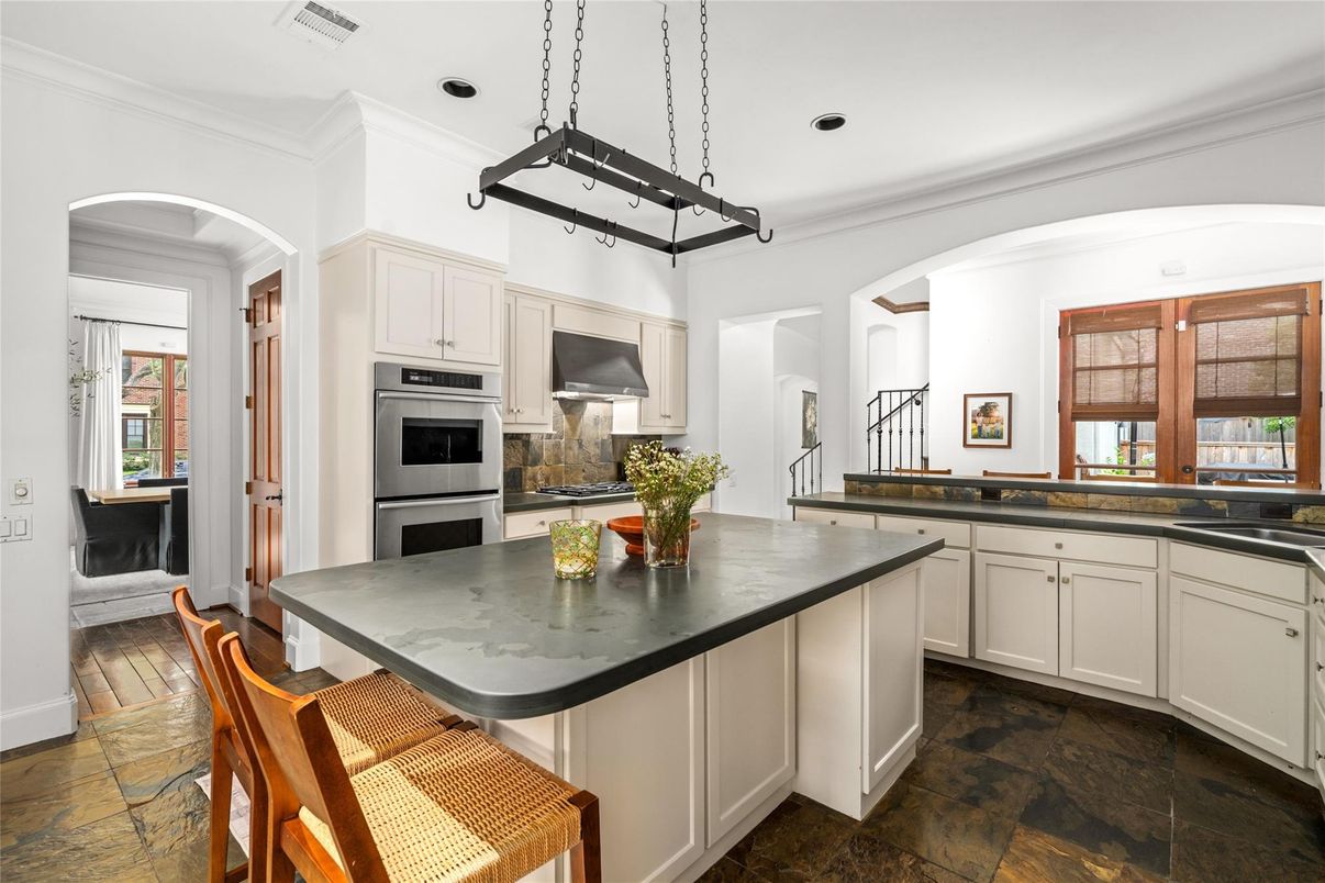 Interior, Kitchen, Pendant Lights, Recessed Lighting, Stainless Steel Appliances