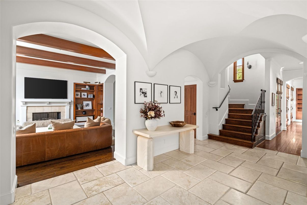 Fireplace, Interior, Wood Texture Flooring