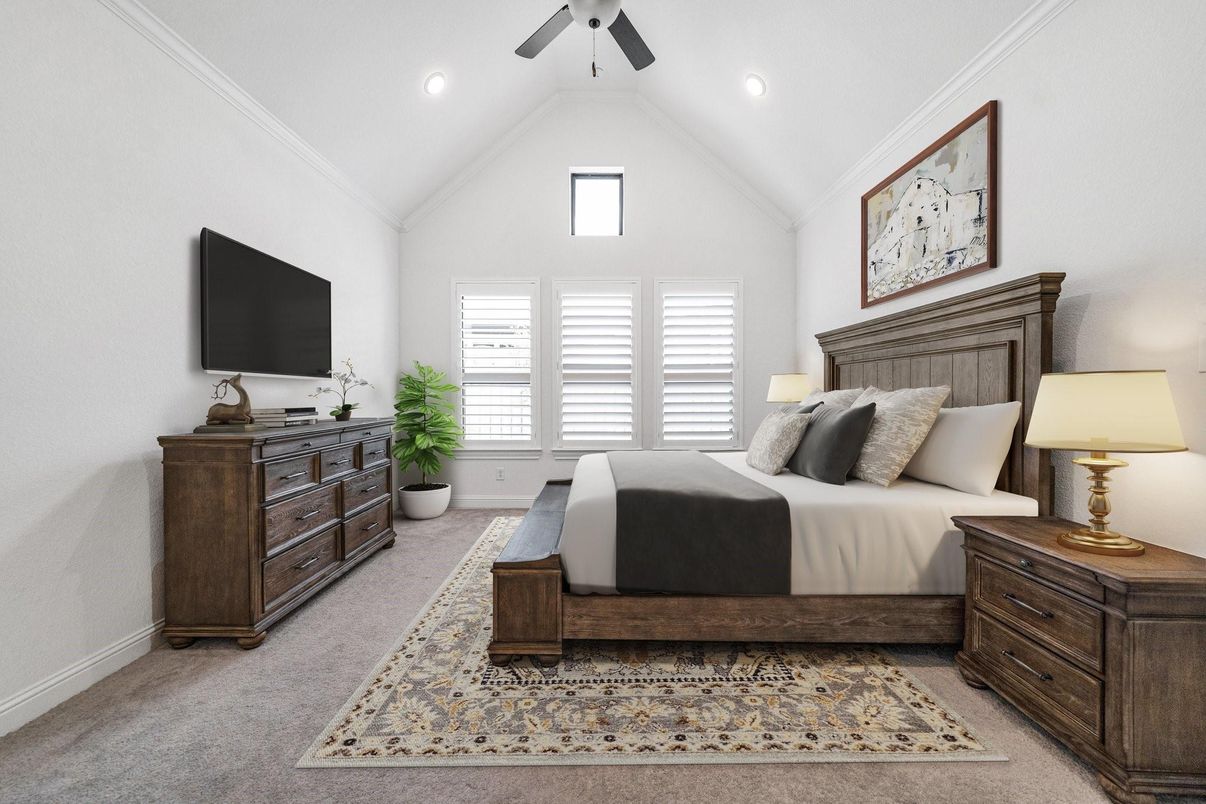 Bedroom, Interior, Recessed Lighting