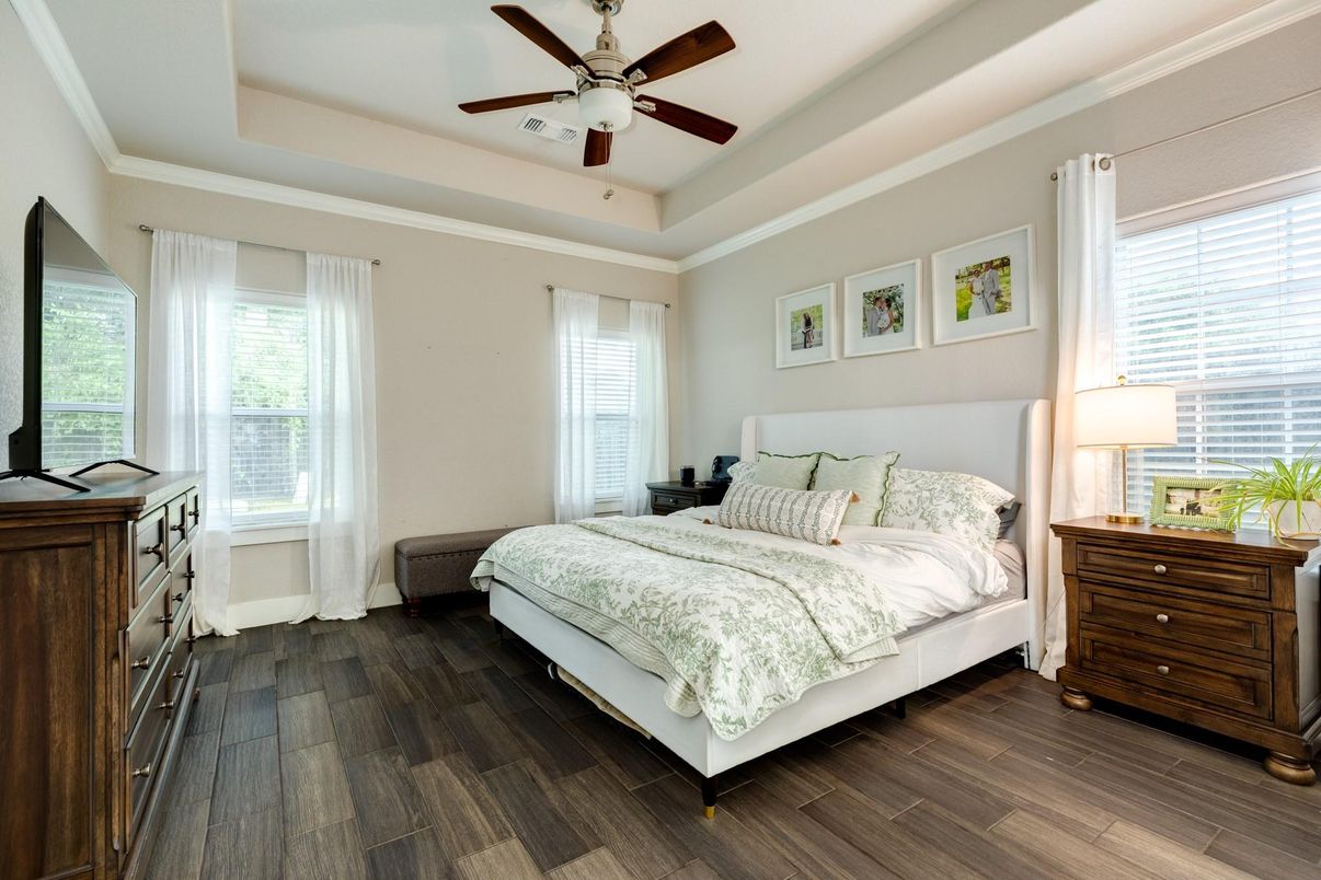 Bedroom, Interior, Wood Texture Flooring
