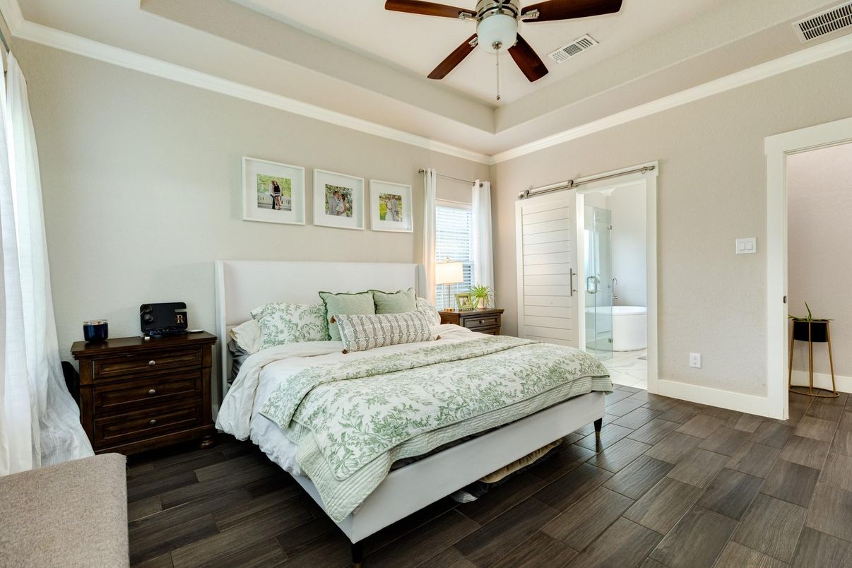 Bedroom, Interior, Wood Texture Flooring