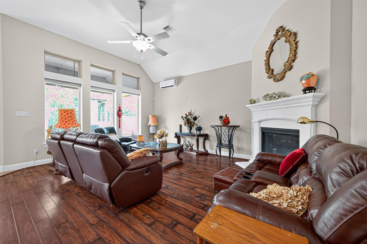 Fireplace, Interior, Living room, Wood Texture Flooring