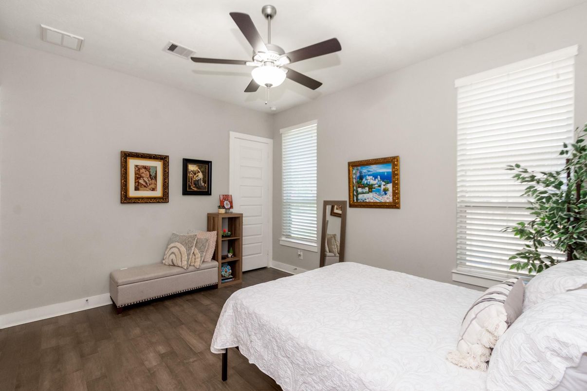Bedroom, Interior, Wood Texture Flooring