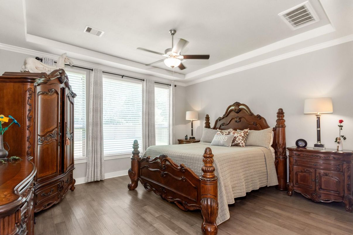 Bedroom, Interior, Wood Texture Flooring