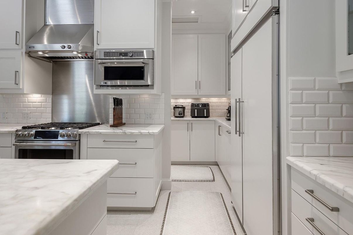 Interior, Kitchen, Recessed Lighting, Stainless Steel Appliances