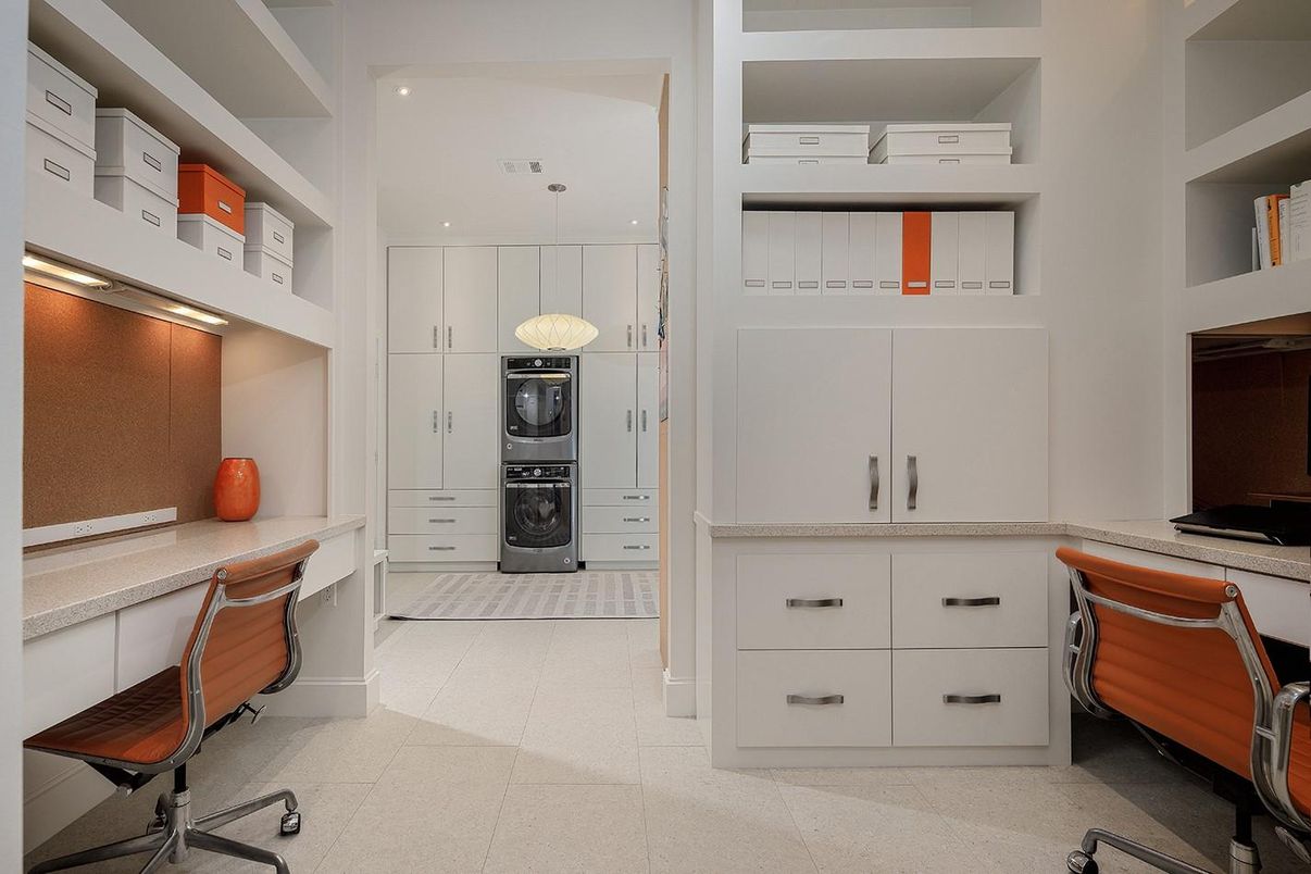 Home Office, Interior, Pendant Lights, Recessed Lighting