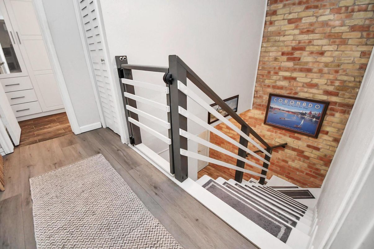 Interior, Stone Walls, Wood Texture Flooring