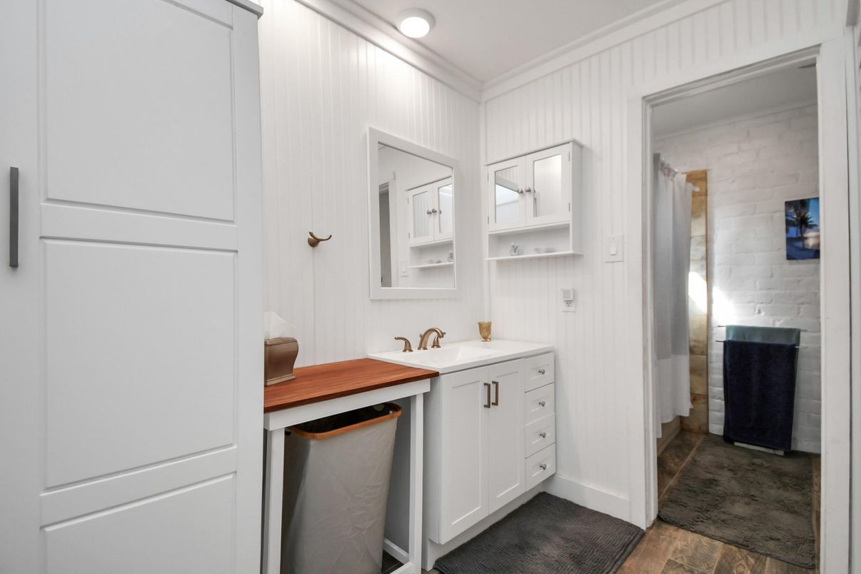 Bathroom, Interior, Wood Texture Flooring