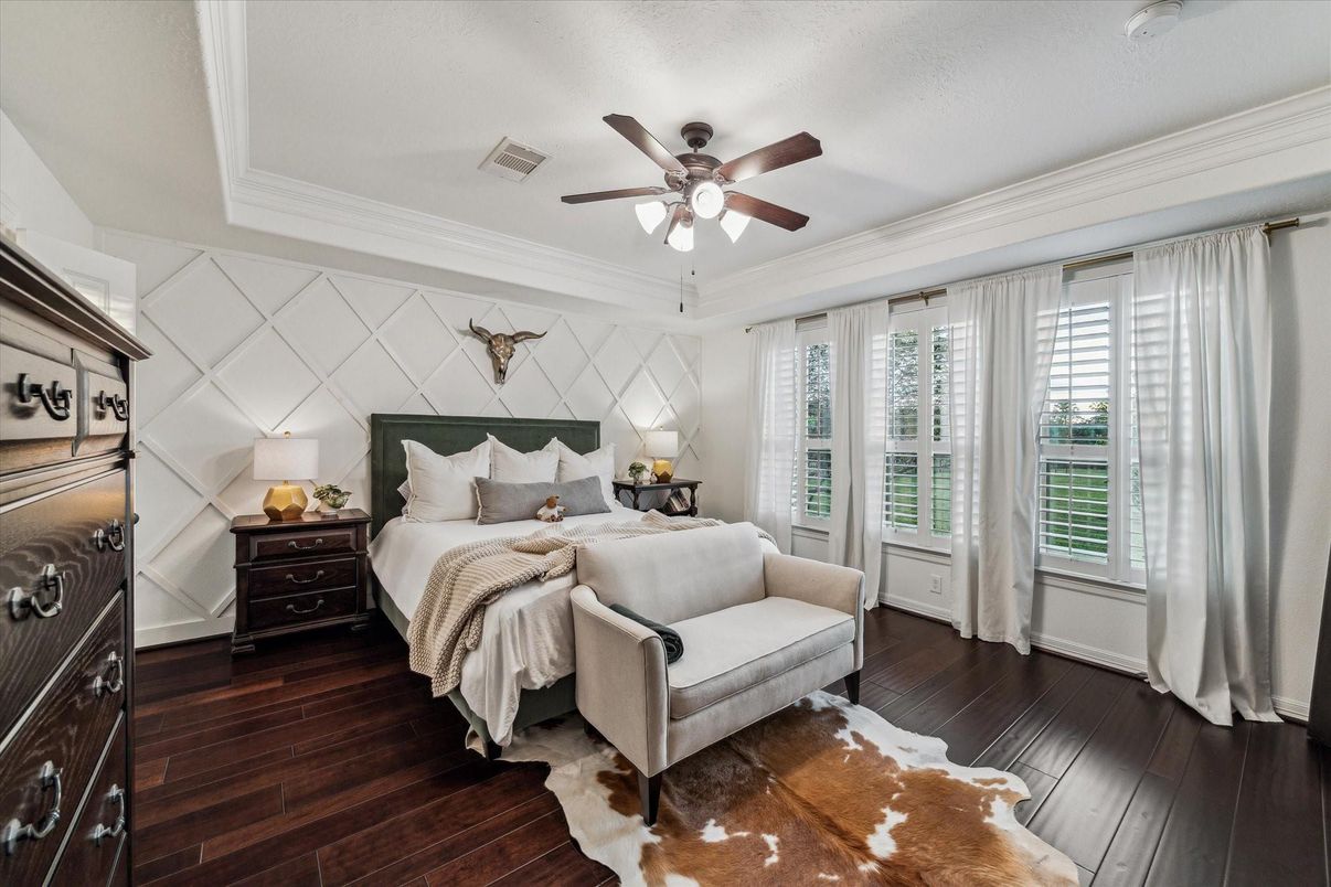 Bedroom, Interior, Wood Texture Flooring