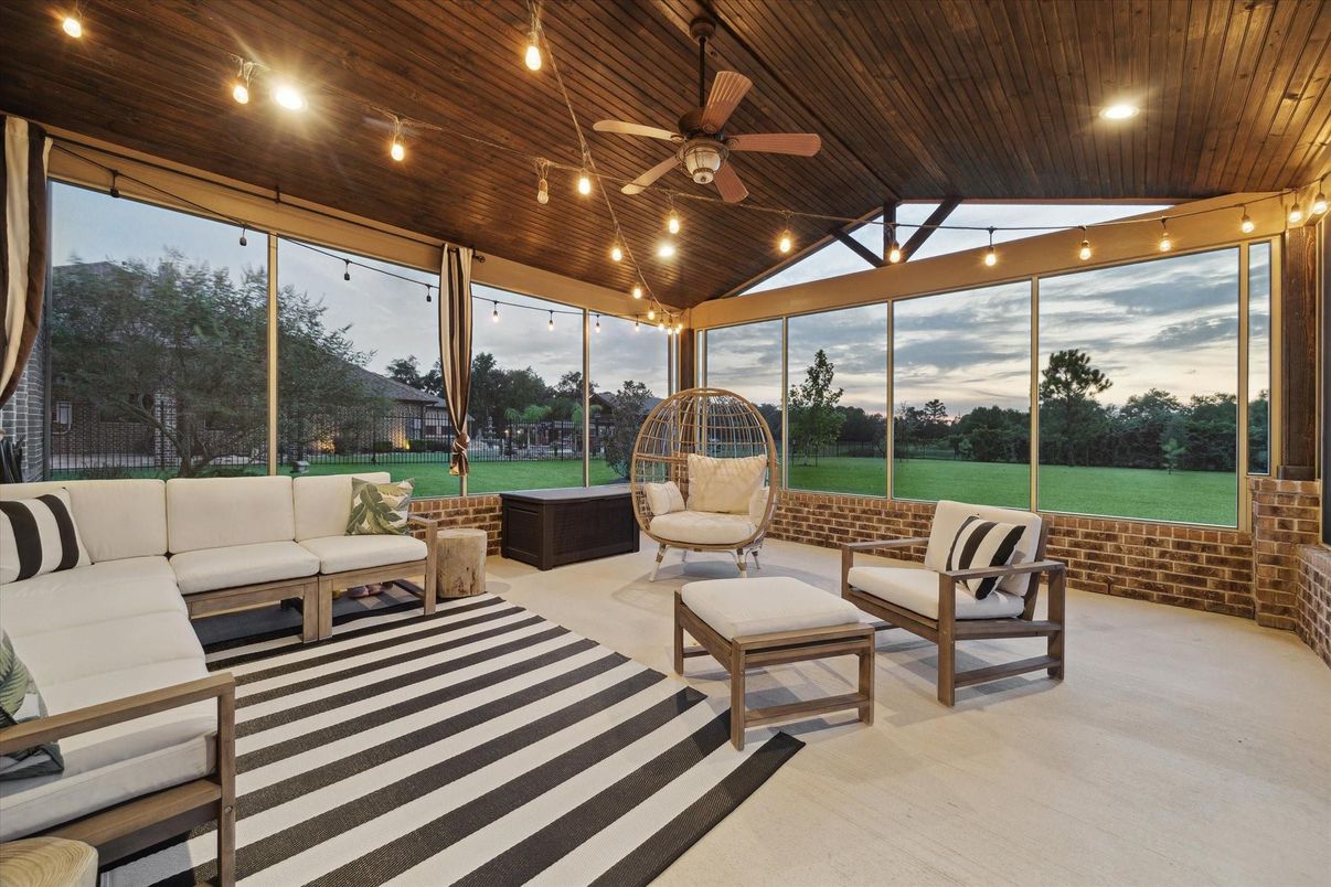 Interior, Living room, Sun Room, Wooden Ceilings