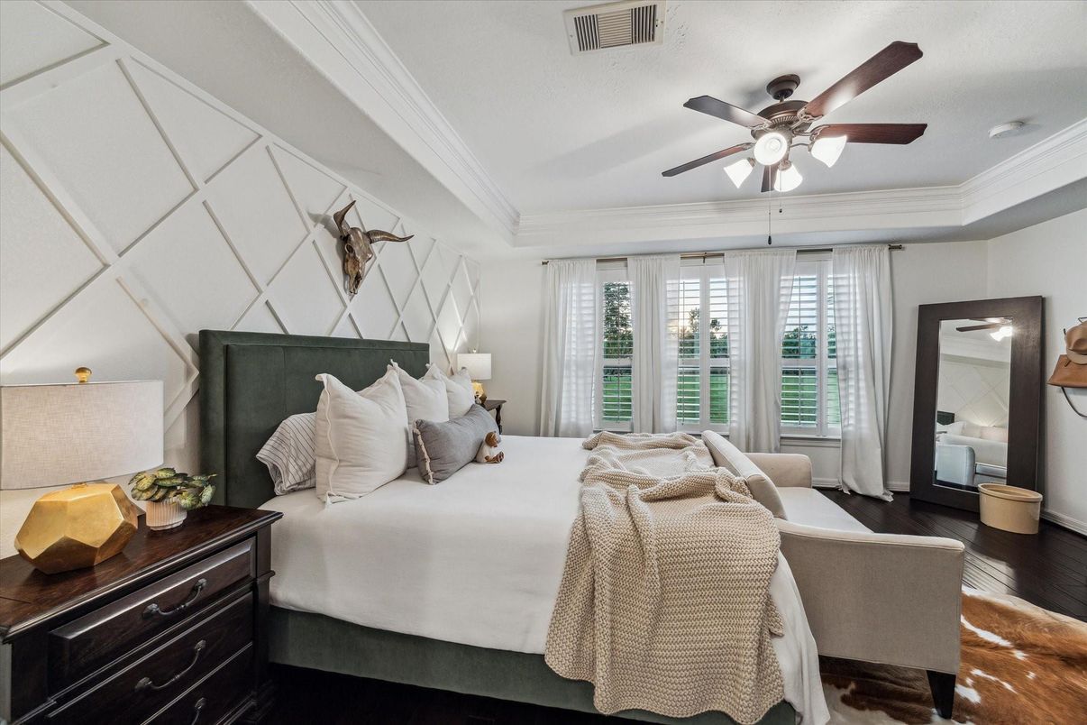 Bedroom, Interior, Wood Texture Flooring