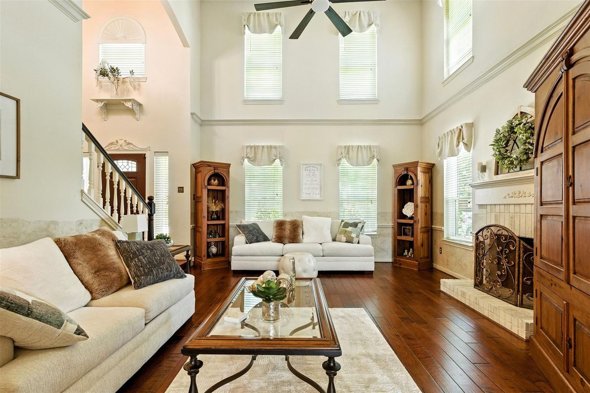 Fireplace, Interior, Living room, Wood Texture Flooring