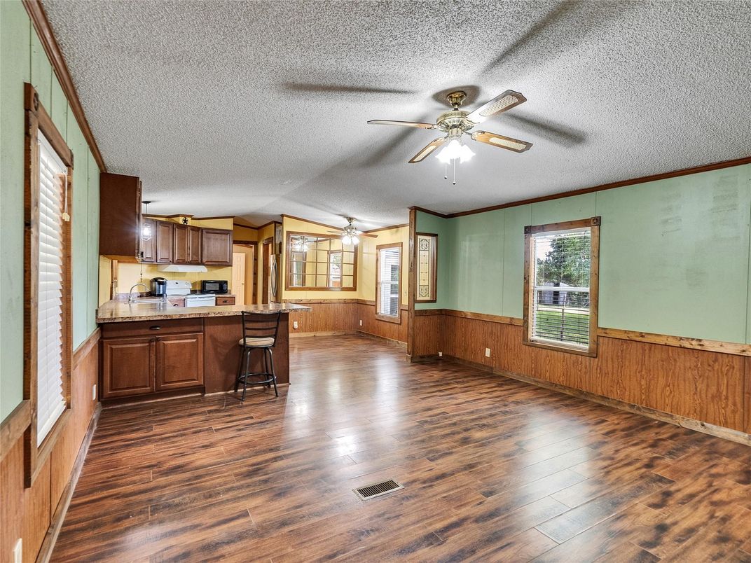 Interior, Kitchen, Wood Texture Flooring
