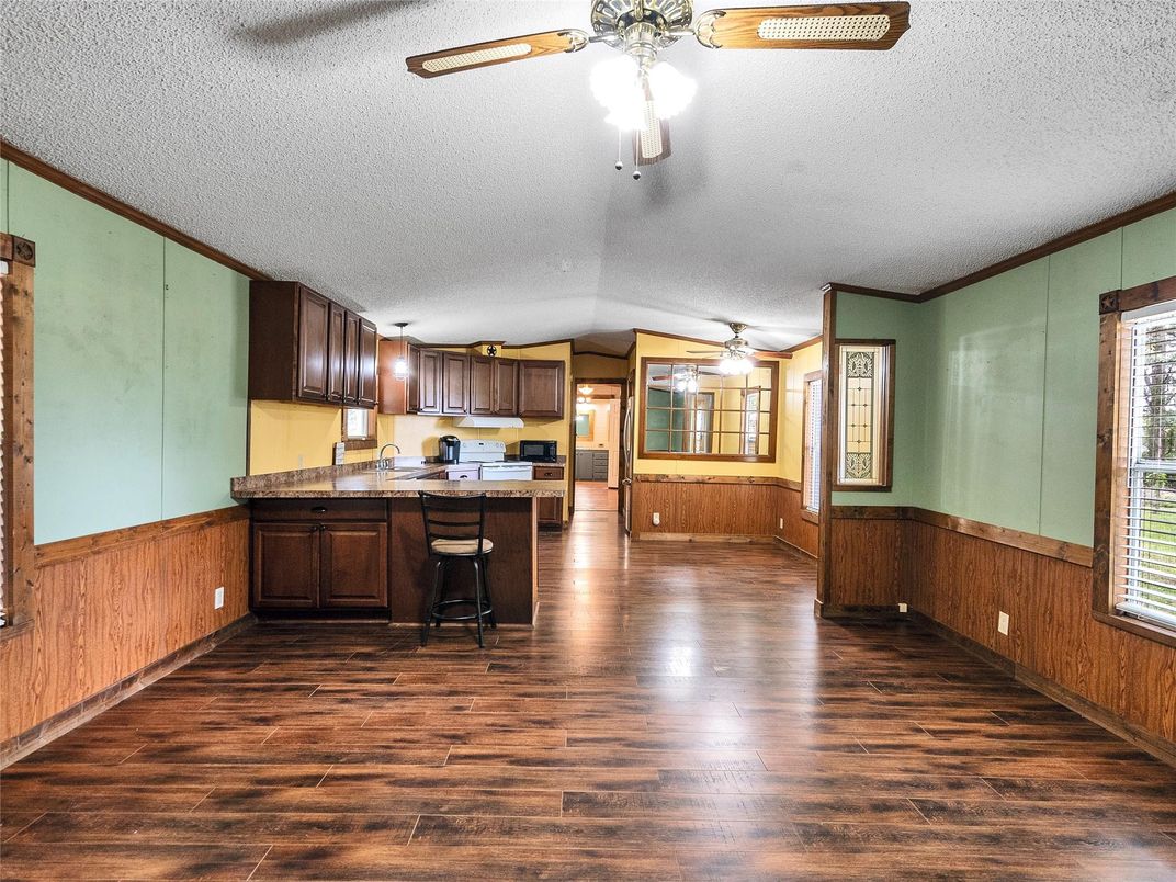 Interior, Kitchen, Wood Texture Flooring