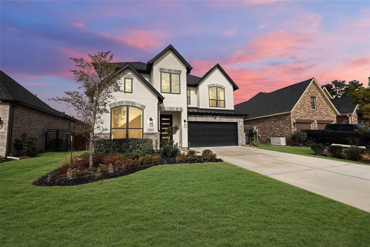Attached, Exterior, Facade, Brick Facade, Tudor Revival