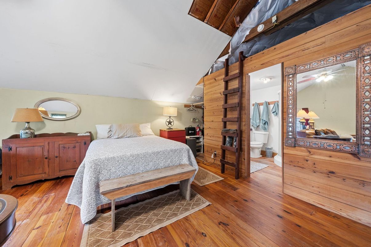 Bedroom, Interior, Wood Texture Flooring, Wooden Walls