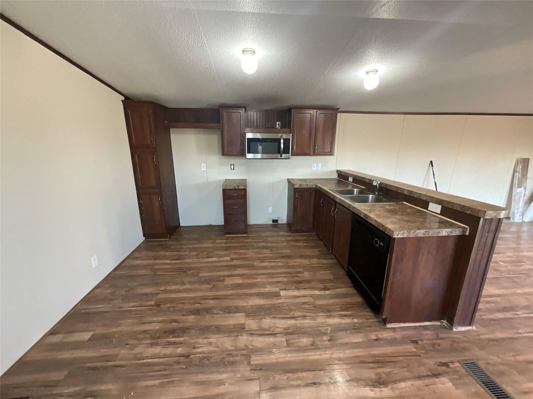 Interior, Kitchen, Wood Texture Flooring