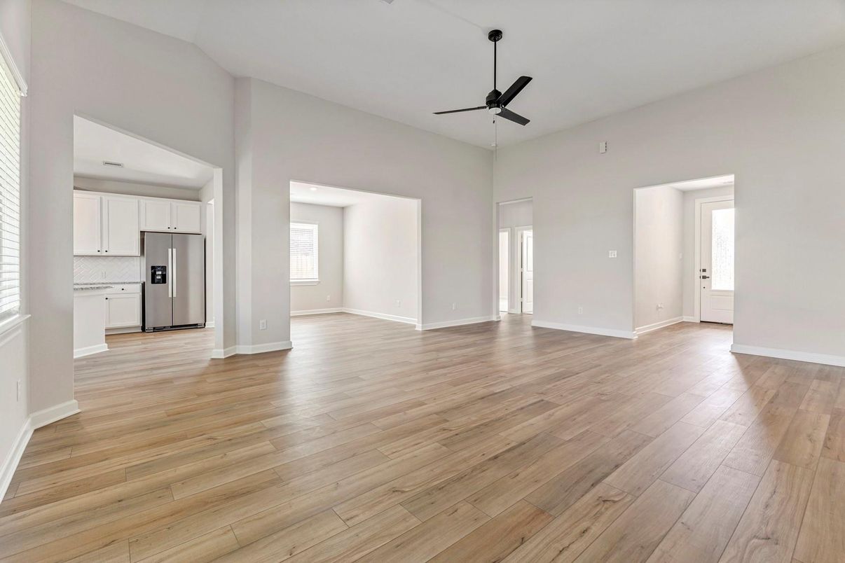 Empty room, Interior, Kitchen, Wood Texture Flooring