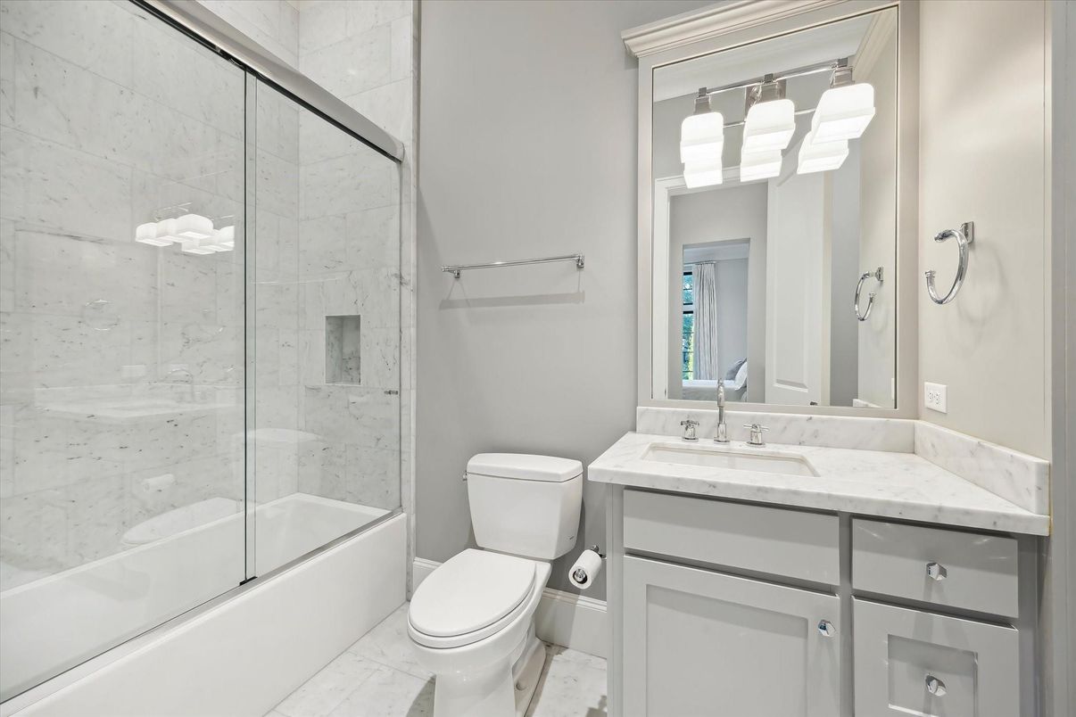 Bathroom, Glass Shower, Interior, Marble, Marble Walls