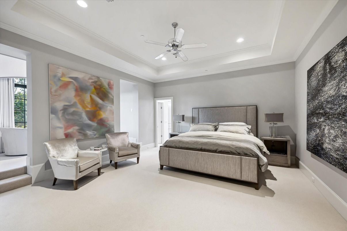 Bedroom, Interior, Recessed Lighting