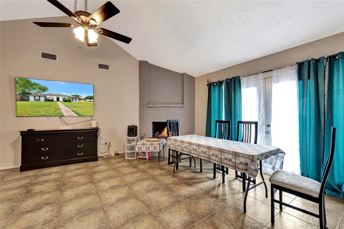 Fireplace, Interior, Stone Walls