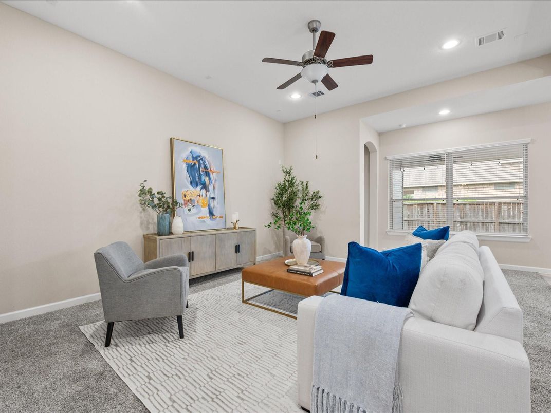 Interior, Living room, Recessed Lighting