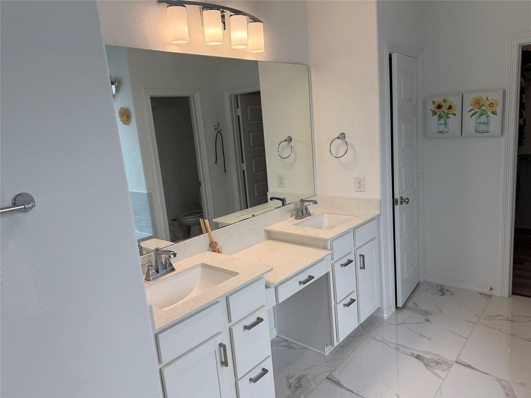 Bathroom, Dual Sink Vanities, Interior, Marble