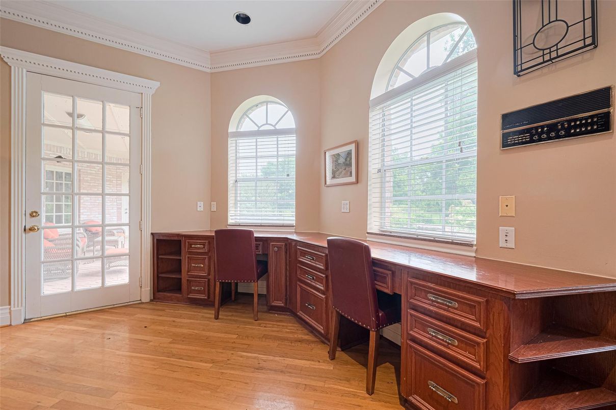 Home Office, Interior, Wood Texture Flooring