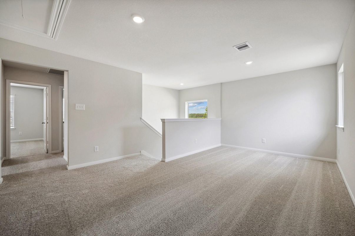 Empty room, Interior, Recessed Lighting