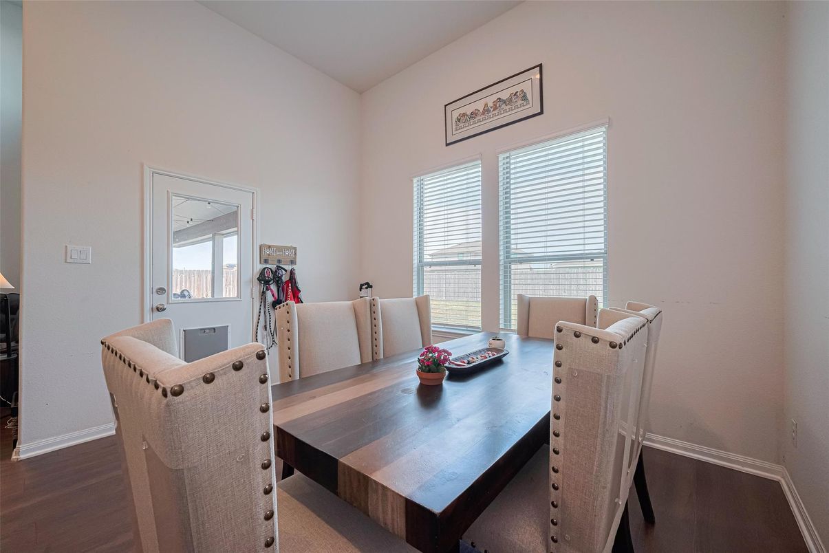 Dining room, Interior, Wood Texture Flooring