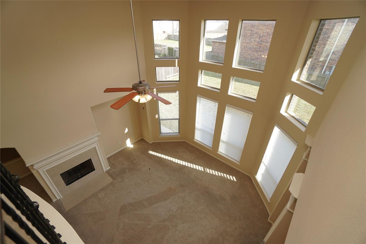 Empty room, Fireplace, Interior