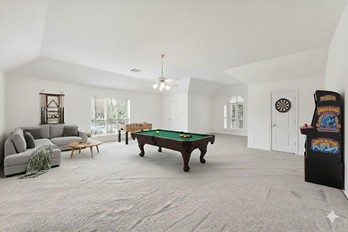 Billiard Table, Game Room, Interior, Living room
