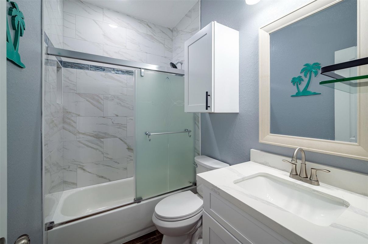 Bathroom, Glass Shower, Interior, Marble Walls