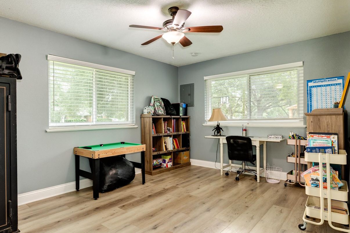 Home Office, Interior, Wood Texture Flooring