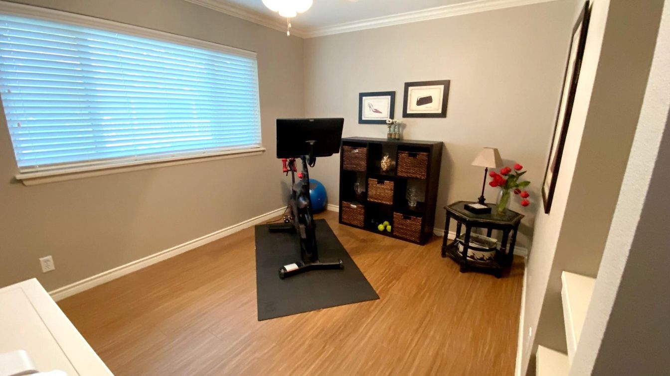 Fitness Equipment, Interior, Wood Texture Flooring