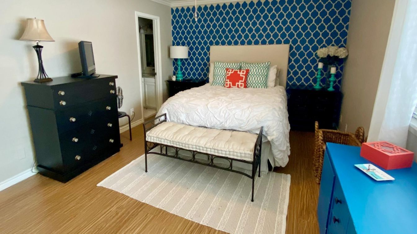Bedroom, Interior, Wood Texture Flooring