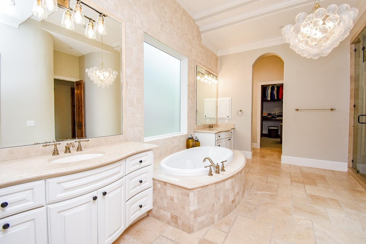 Bathroom, Chandelier, Dual Sink Vanities, Interior