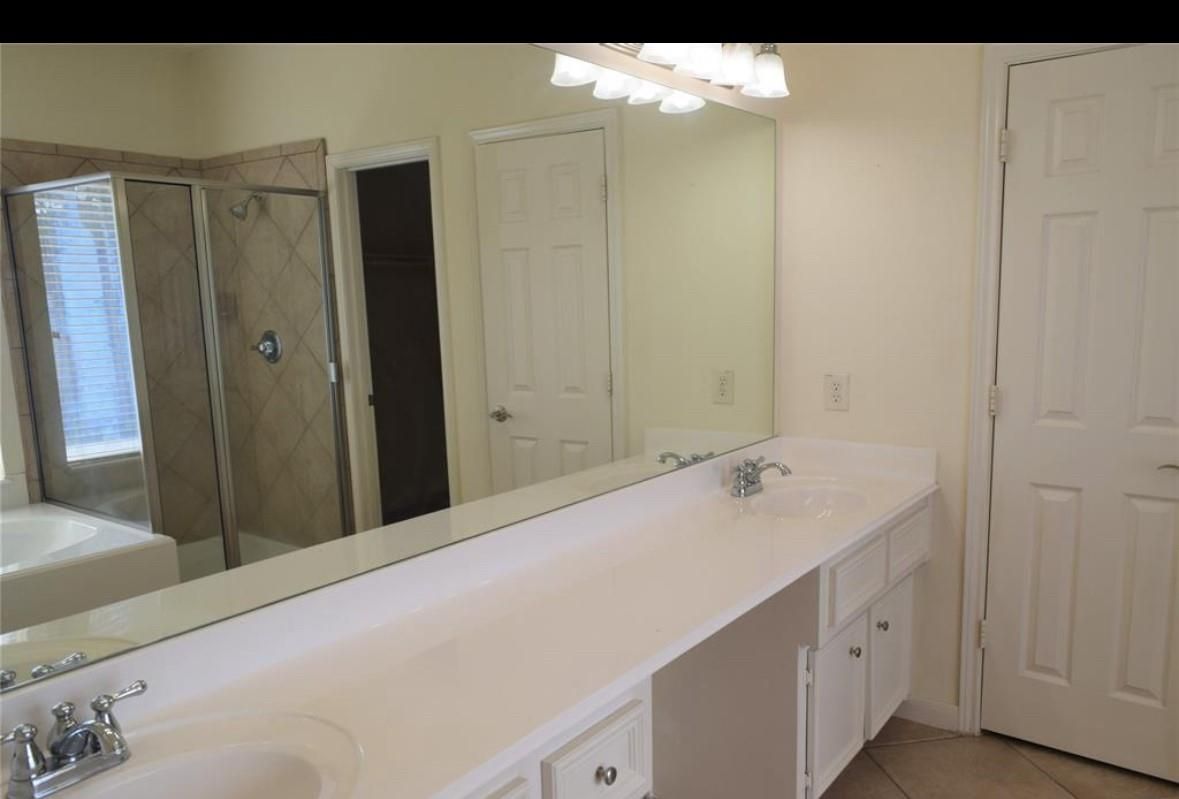 Bathroom, Dual Sink Vanities, Glass Shower, Interior