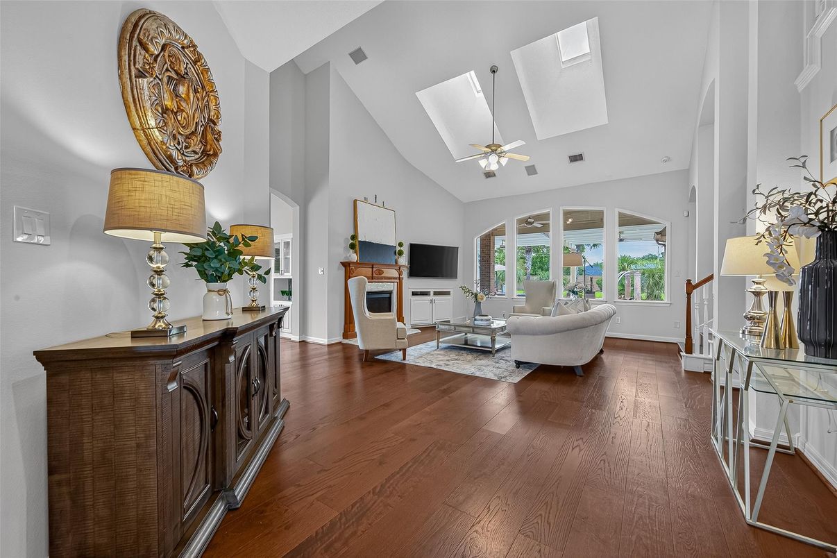 Fireplace, Interior, Living room, Wood Texture Flooring