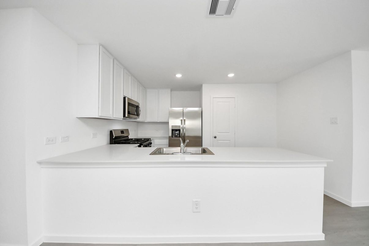 Interior, Kitchen, Recessed Lighting, Stainless Steel Appliances