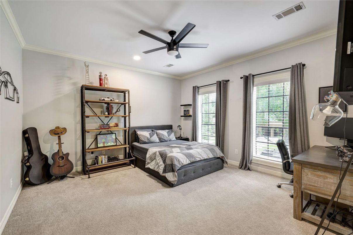 Bedroom, Home Office, Interior, Recessed Lighting