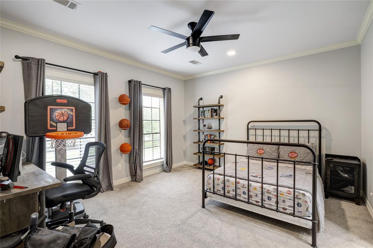 Bedroom, Home Office, Interior, Recessed Lighting