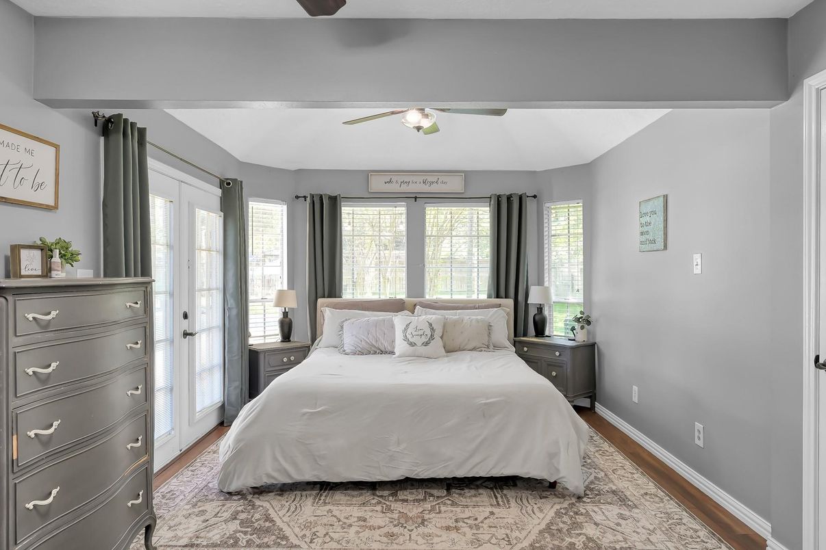 Bedroom, Interior, Wood Texture Flooring