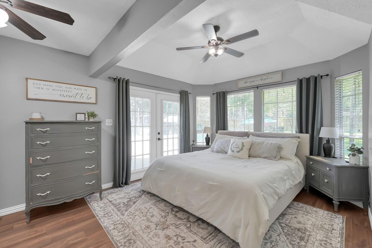Bedroom, Interior, Wood Texture Flooring